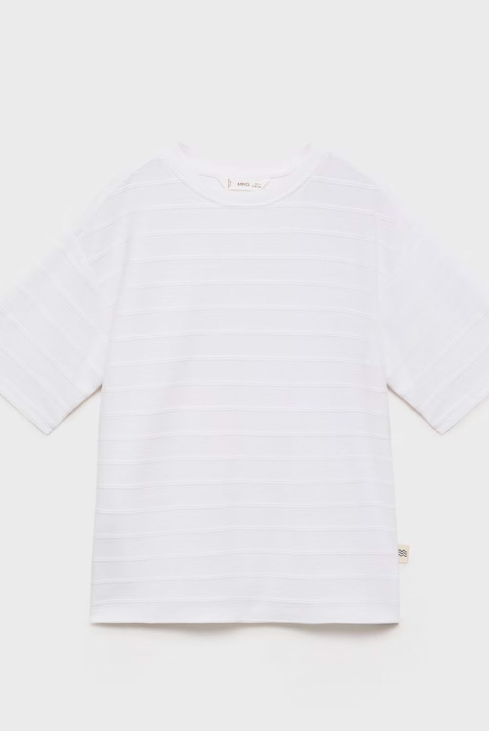 MANGO KIDS - Polera Algodón Rayas Relieve Niño Mango Kids