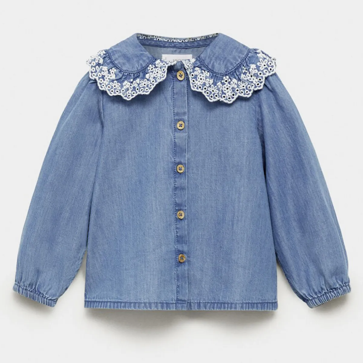 MANGO KIDS - Blusa Vaquera Algodón Bebé Niña Mango Kids