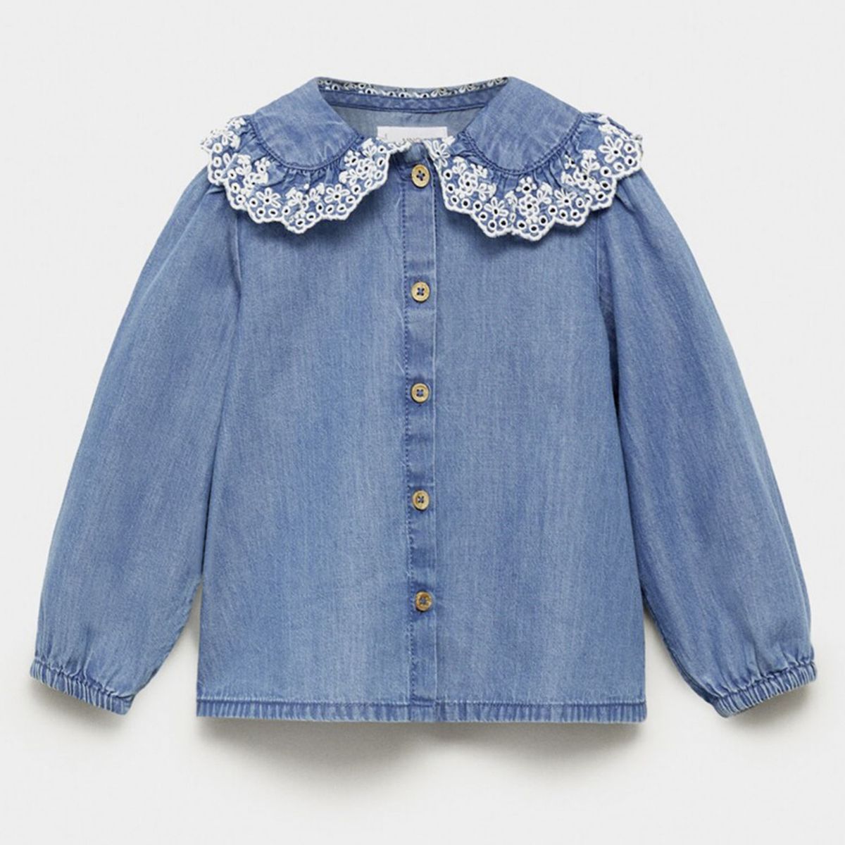 MANGO KIDS - Blusa Vaquera Algodón Bebé Niña Mango Kids