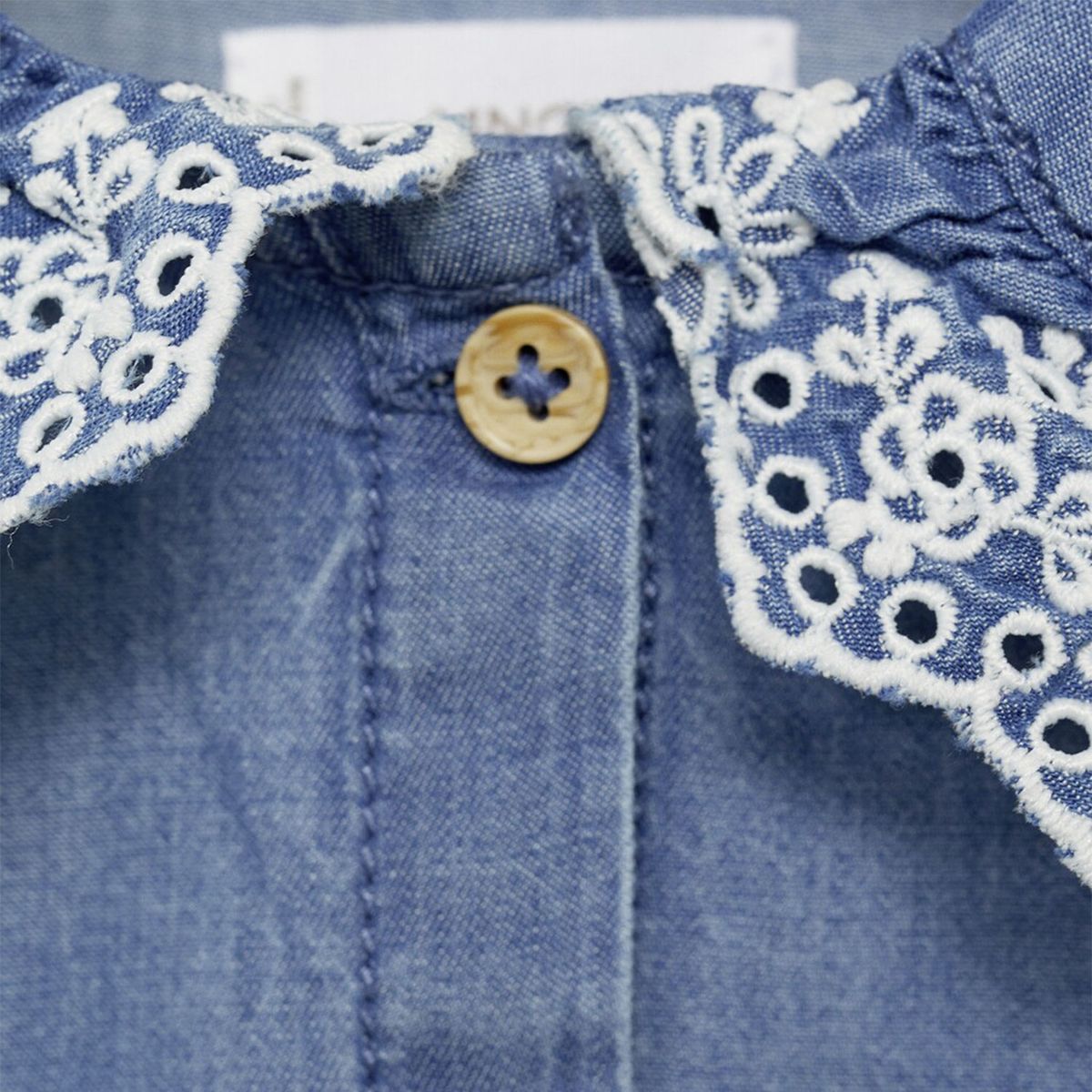 MANGO KIDS - Blusa Vaquera Algodón Bebé Niña Mango Kids