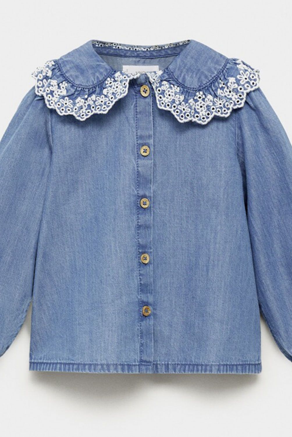 MANGO KIDS - Blusa Vaquera Algodón Bebé Niña Mango Kids