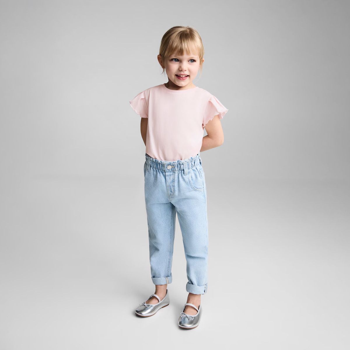 MANGO KIDS - Polera Algodón Manga Corta Bebé Niña Mango Kids