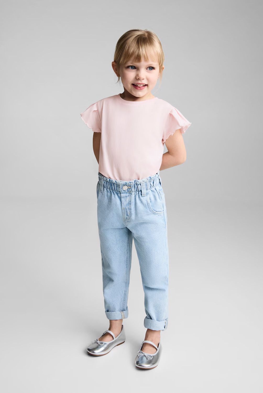 MANGO KIDS - Polera Algodón Manga Corta Bebé Niña Mango Kids