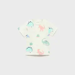 MANGO KIDS - Polera Algodón Dinosaurio Bebé Niño