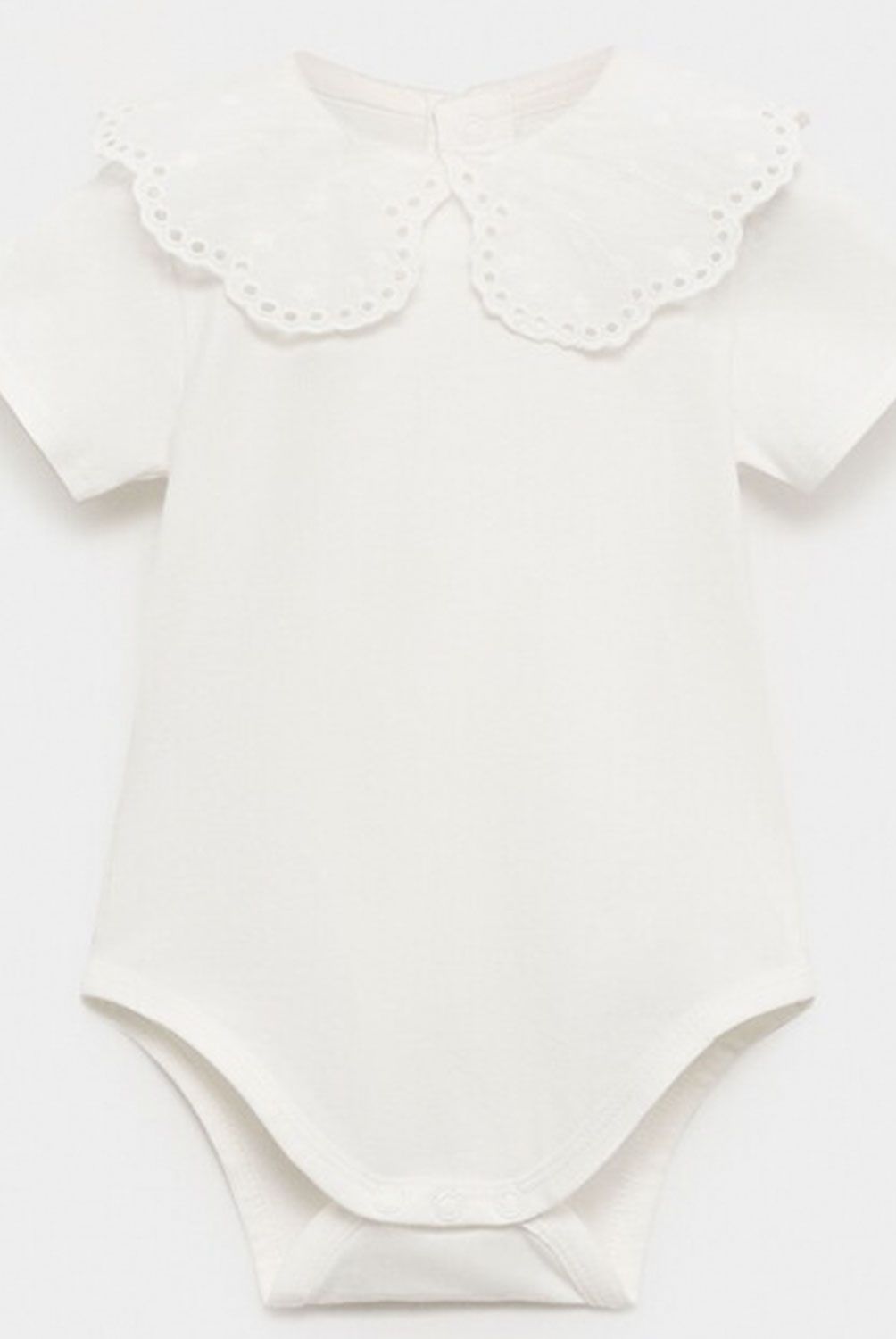 MANGO KIDS - Body Cuello Babydoll Bordado