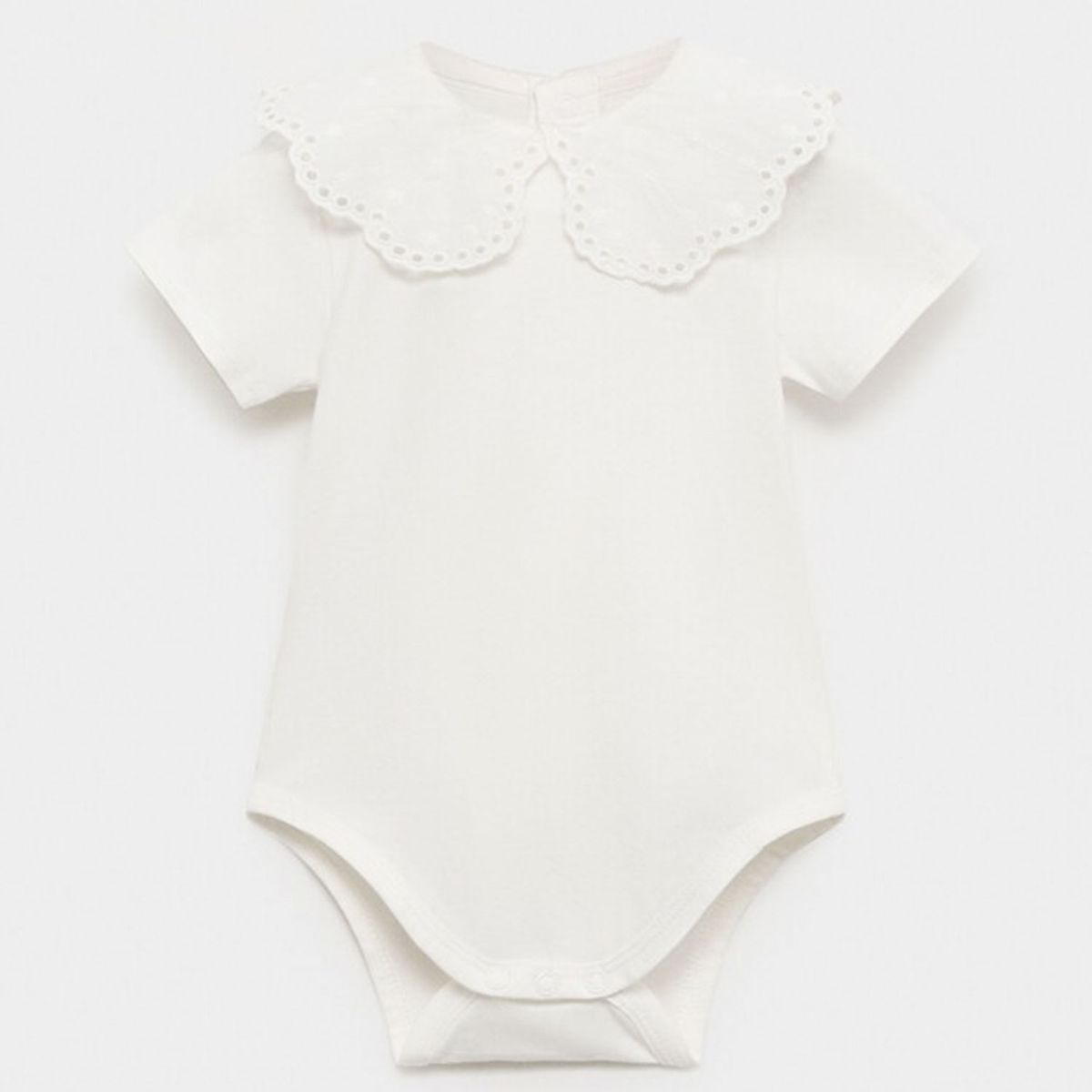 MANGO KIDS - Body Cuello Babydoll Bordado