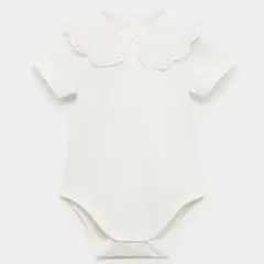 MANGO KIDS - Body Cuello Babydoll Bordado