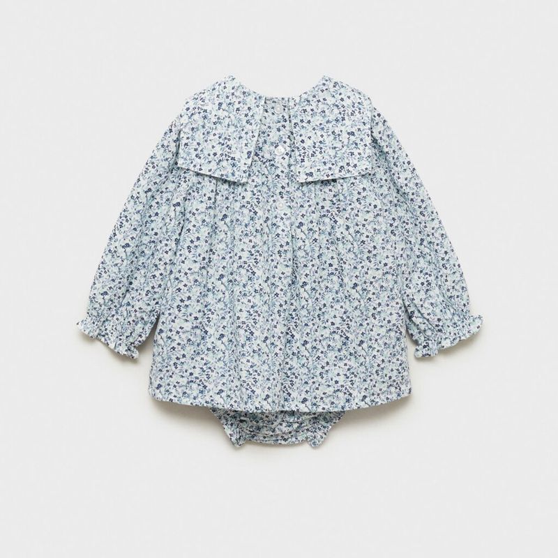 MANGO KIDS - Vestido y Ranita Estampado Bebé Niña Mango Kids