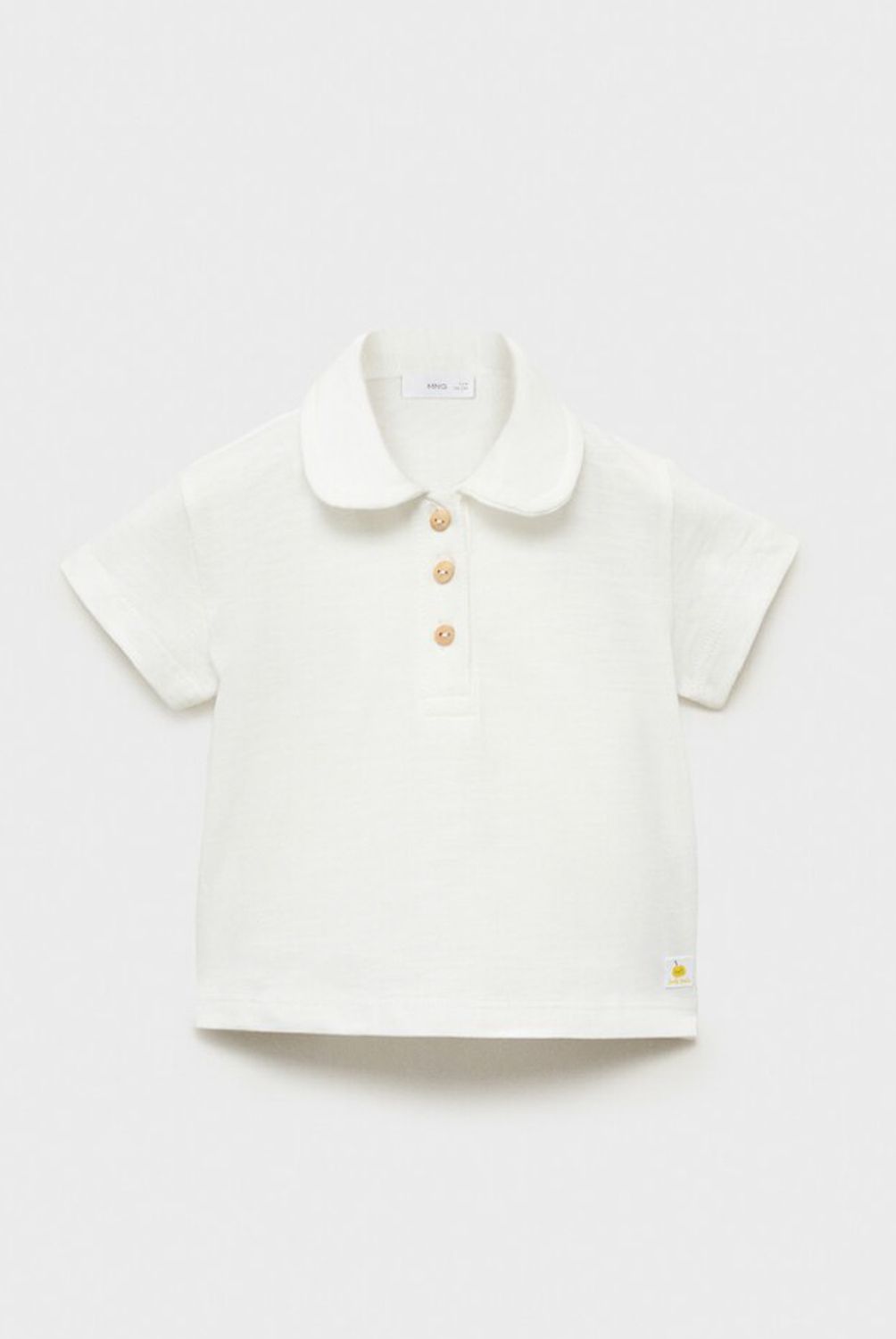 MANGO KIDS - Polera Estilo Polo Unisex Bebé Mango Kids