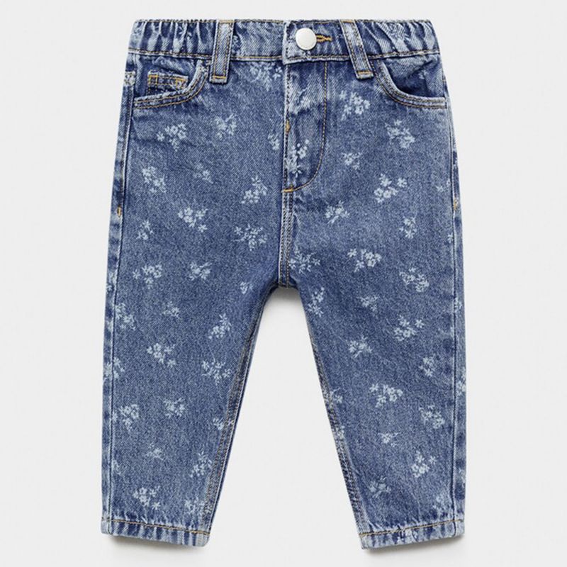 MANGO KIDS - Jeans Slim Estampado Bebé Niña Mango Kids