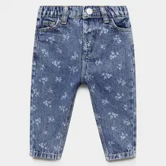 MANGO KIDS - Jeans Slim Estampado Bebé Niña