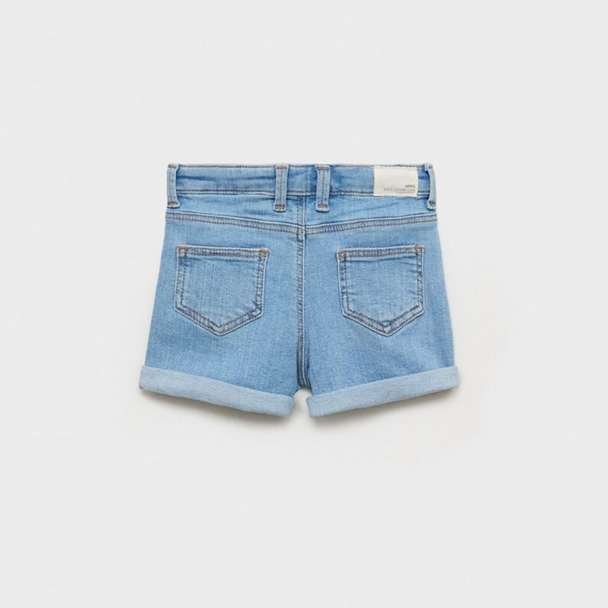 MANGO KIDS - Shorts Vaqueros Bajo Vuelto Bebé Niña Mango Kids