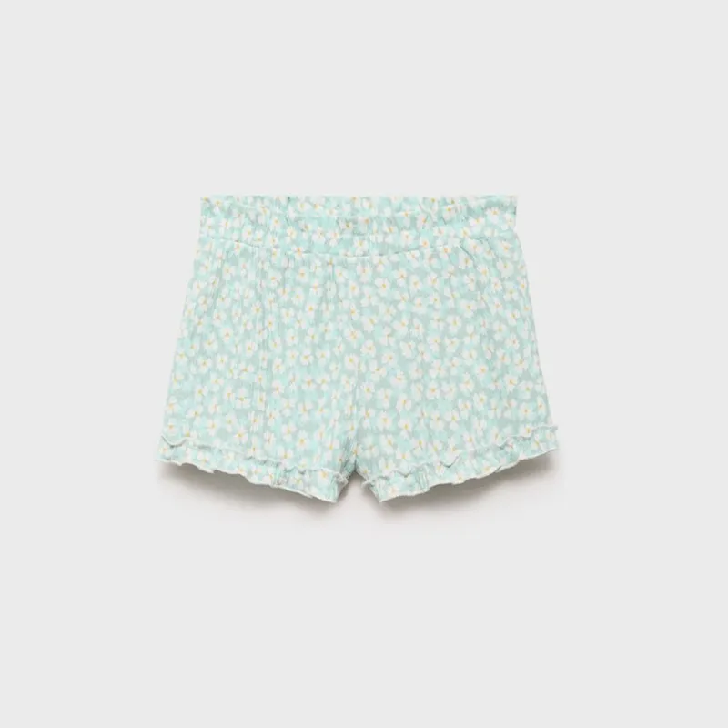 MANGO KIDS - Shorts Estampado Floral Bebé Niña Mango Kids