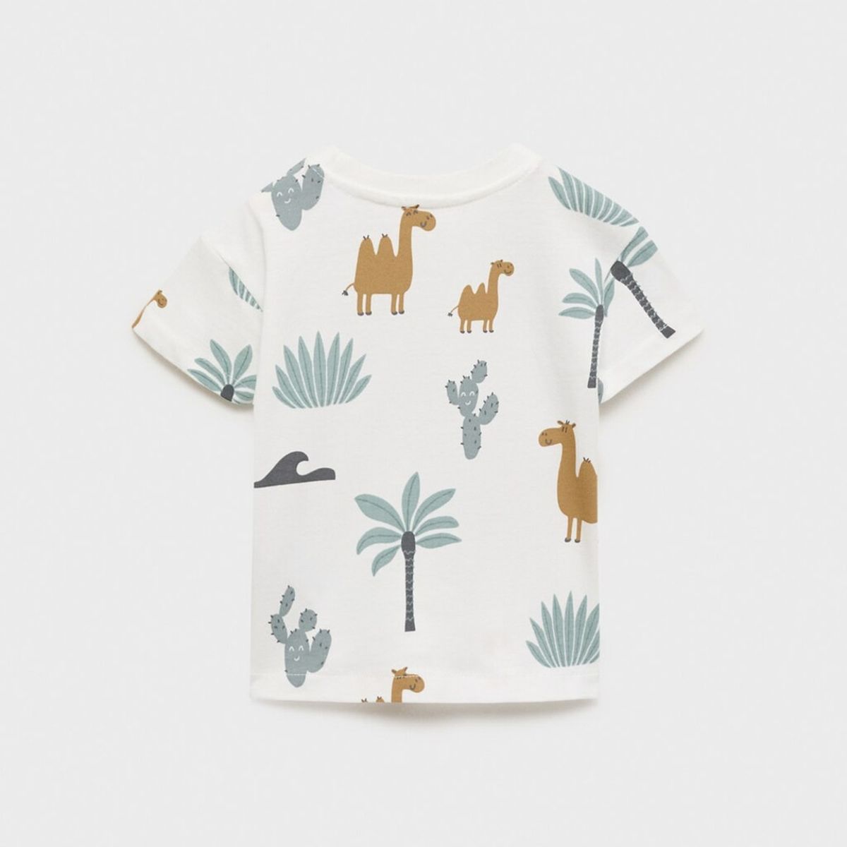 MANGO KIDS - Polera Algodón Estampada Bebé Niño Mango Kids