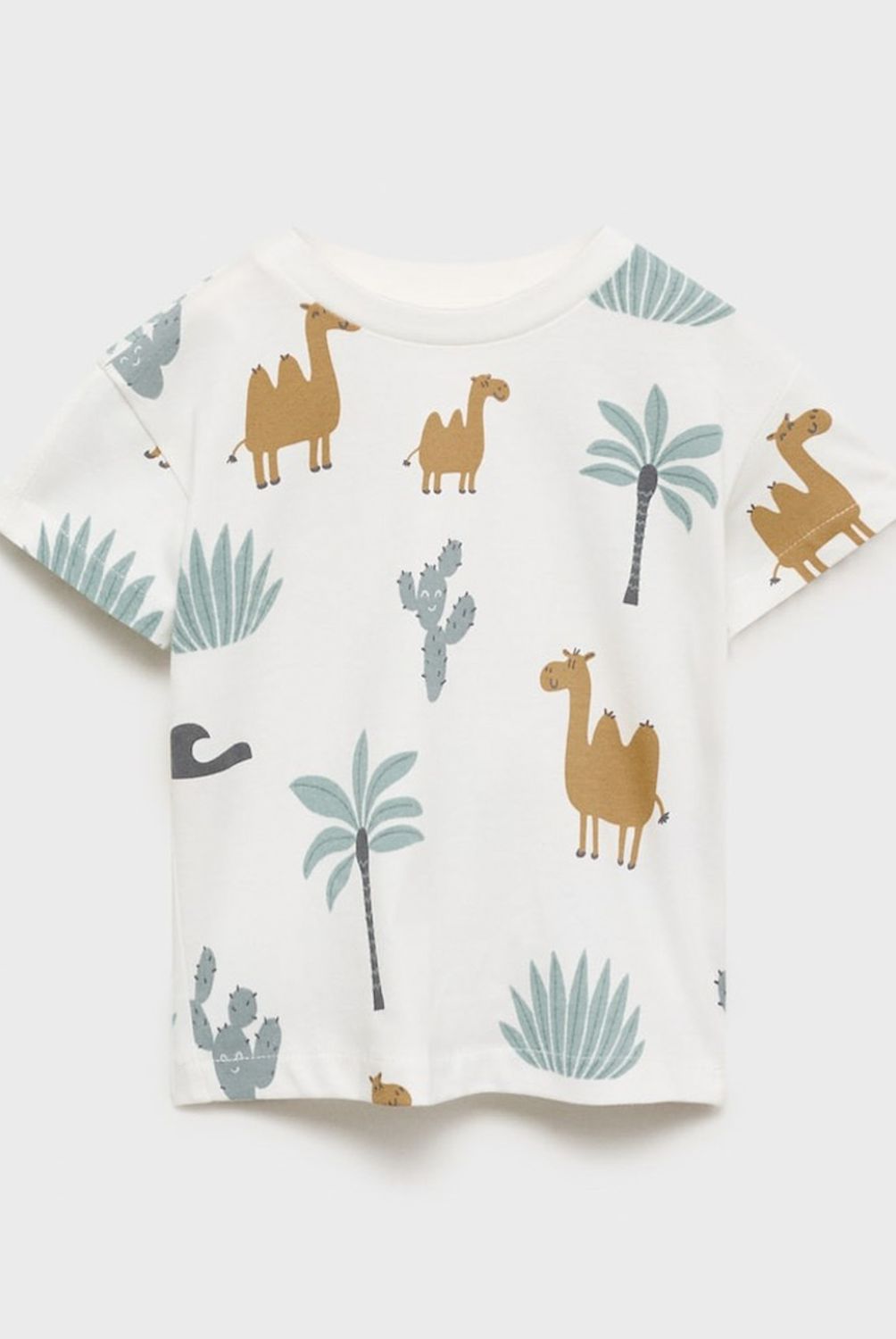MANGO KIDS - Polera Algodón Estampada Bebé Niño Mango Kids