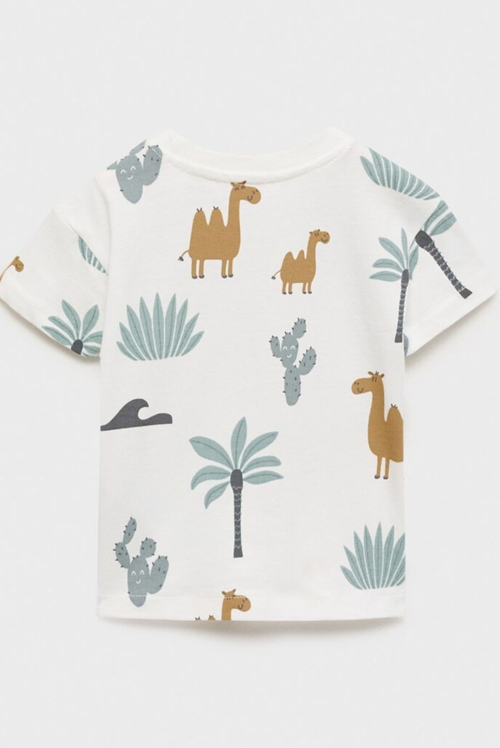 MANGO KIDS - Polera Algodón Estampada Bebé Niño Mango Kids