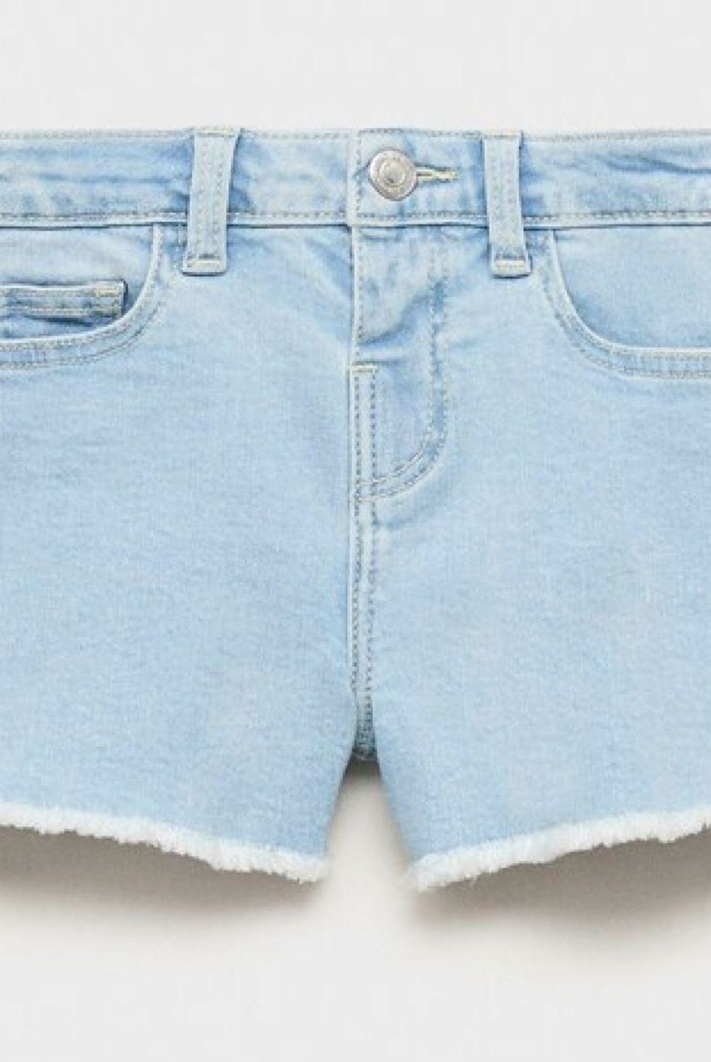 MANGO KIDS - Shorts Vaqueros Bajo Deshilachado Bebé Niña Mango Kids