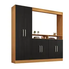 BE DESIGN - Rack Tv Armario 6 Puerts Ng Caramel