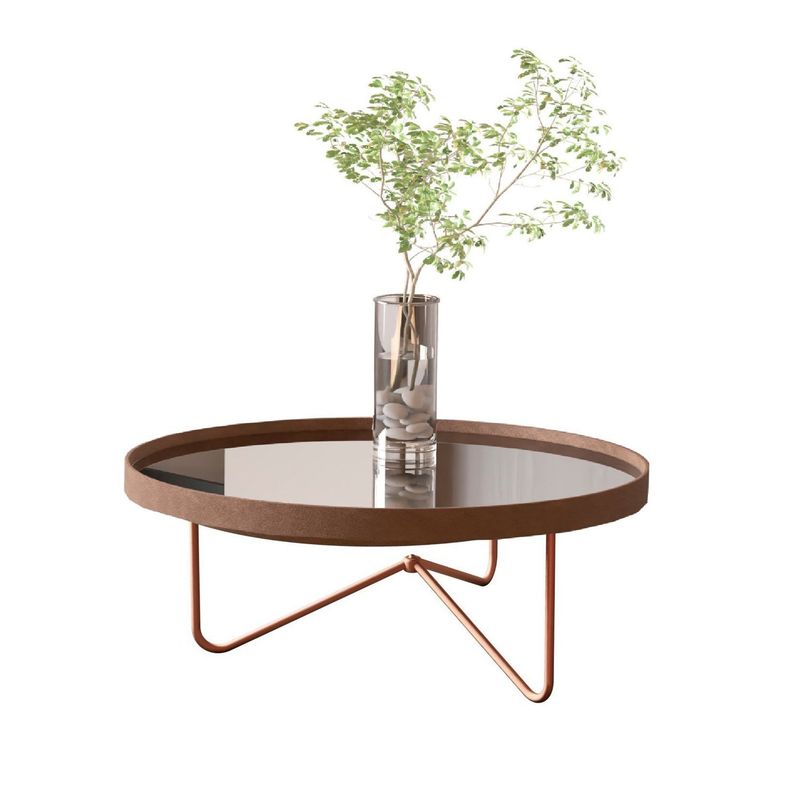 BE DESIGN - Mesa Centro Redonda Bronce Be Design