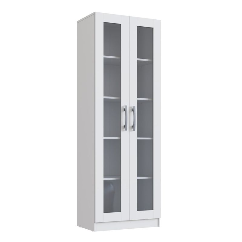 BE DESIGN - Armario 2 Puertas De Vidrio Blanco Emovell Be Design