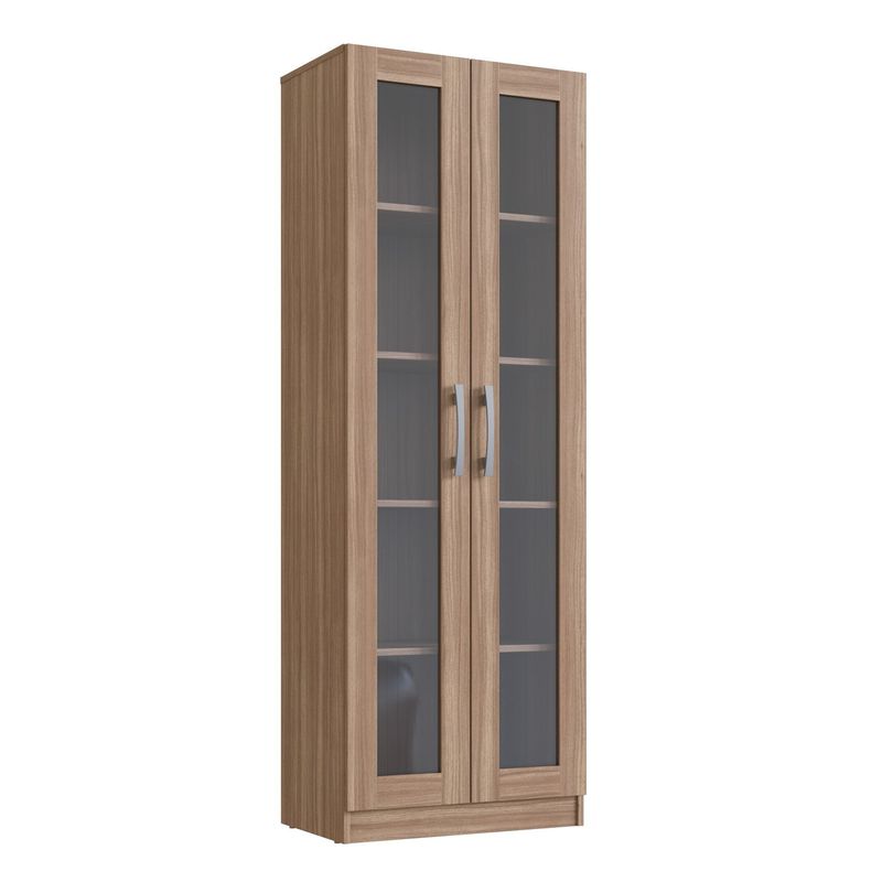 BE DESIGN - Armario 2 Puertas De Vidrio Castaño Emovell Be Design