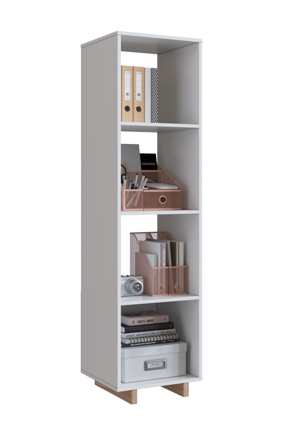 BE DESIGN - Armario 3 Espacios 1 Puerta Blanco Nomad Emovell Be Design