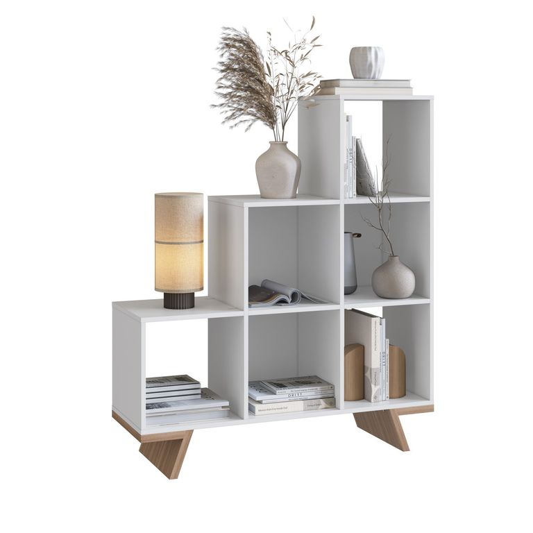 BE DESIGN Estante Con 6 Espacios Blanco Nobu