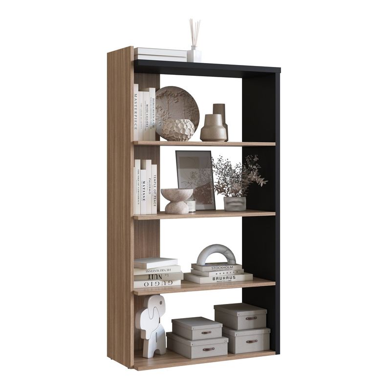 BE DESIGN - Estante 4 Espacos Castaño Negro Sense Be Design