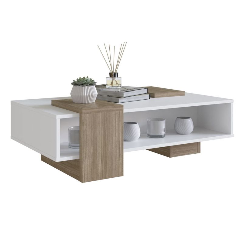 BE DESIGN - Mesa De Centro Blanco Castaño Sense Be Design