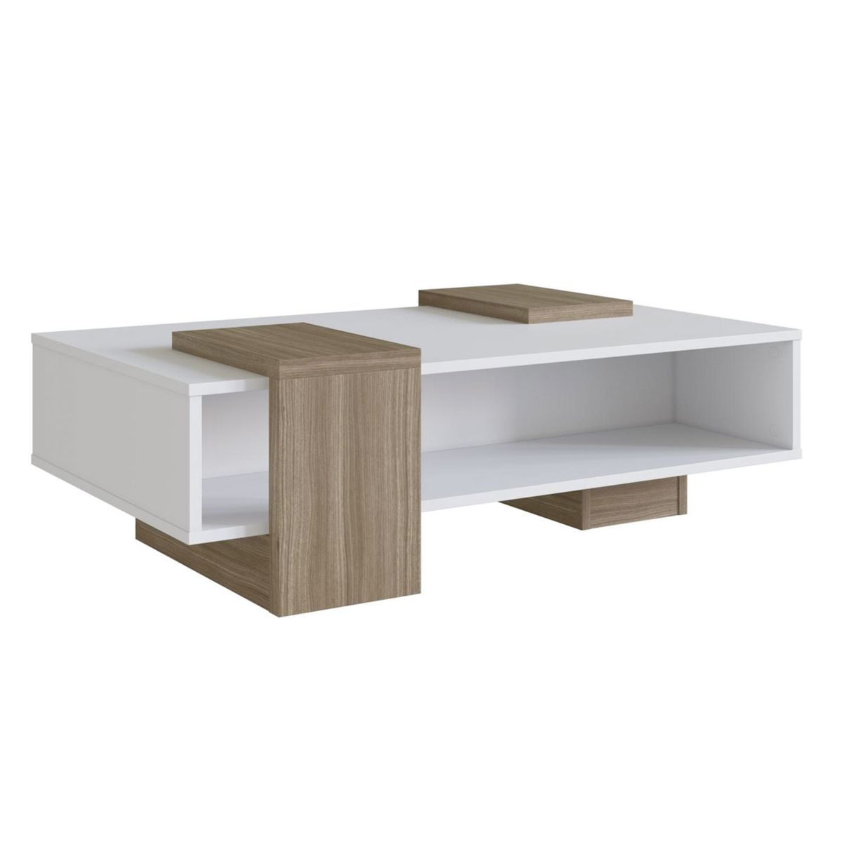 BE DESIGN - Mesa De Centro Blanco Castaño Sense Be Design