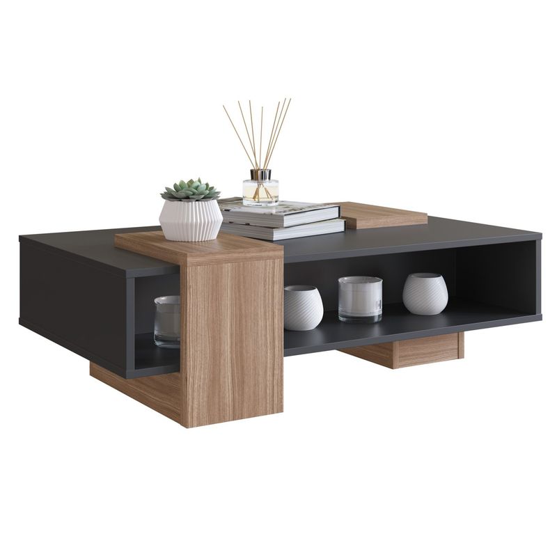 BE DESIGN - Mesa De Centro Negro Castaño Sense Be Design