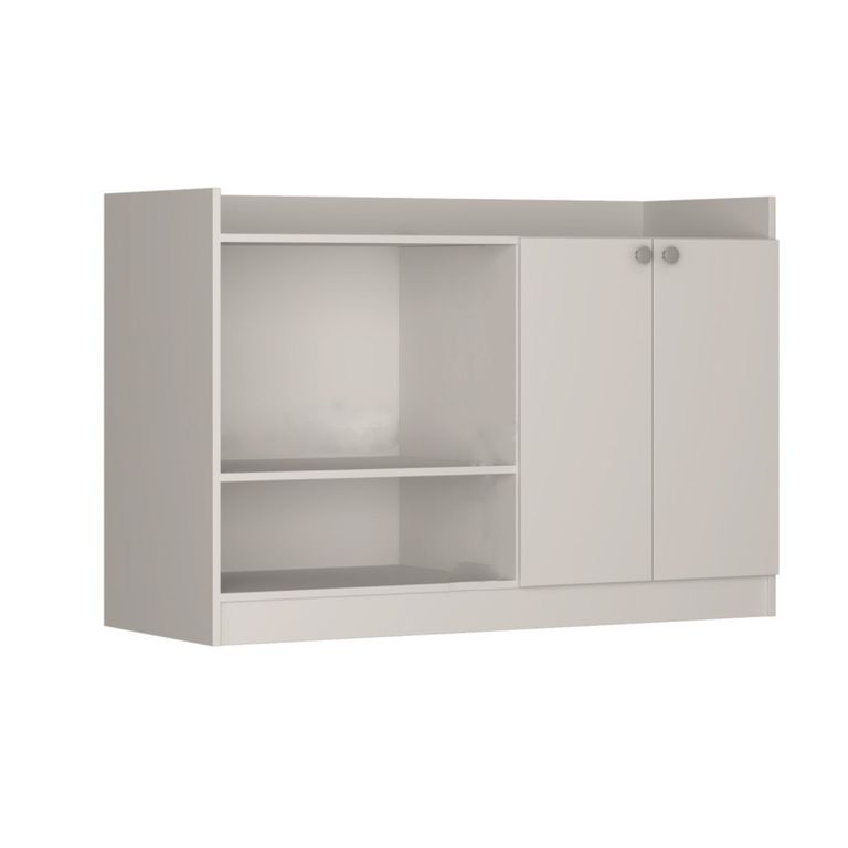 BE DESIGN Mueble De Cocina Con 2 Puertas Y 2 Especios Blanco