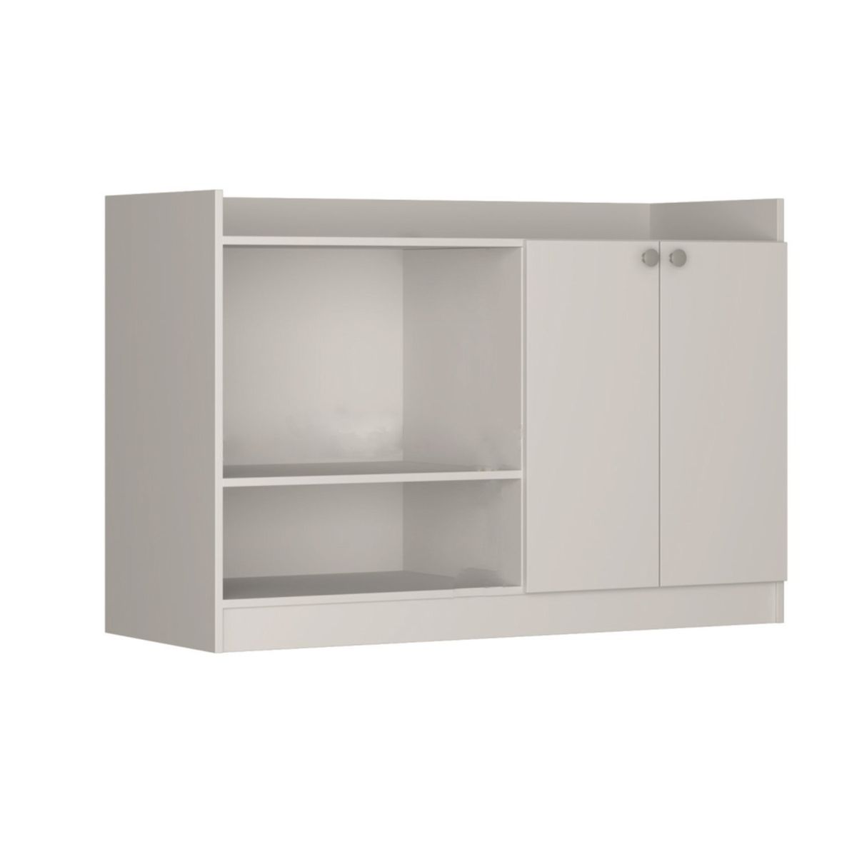 BE DESIGN - Mueble De Cocina Con 2 Puertas Y 2 Especios Blanco Be Design