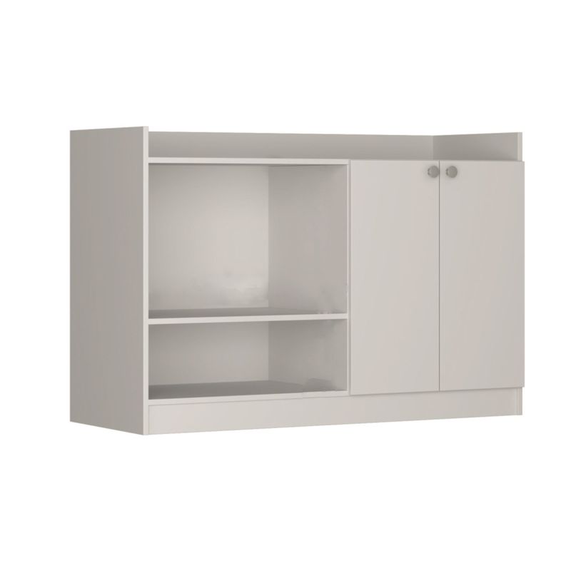 BE DESIGN - Mueble De Cocina Con 2 Puertas Y 2 Especios Blanco Be Design