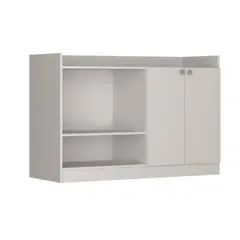 BE DESIGN - Mueble De Cocina Con 2 Puertas Y 2 Especios Blanco