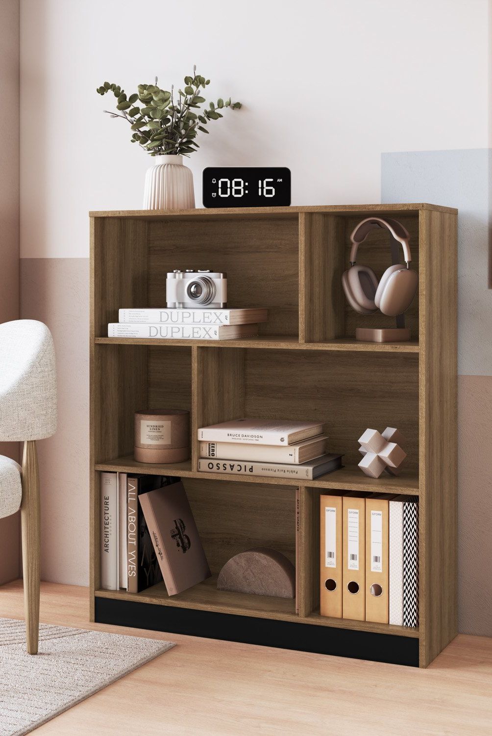 BE DESIGN - Estante Con 3 Espacios Miel Be Design