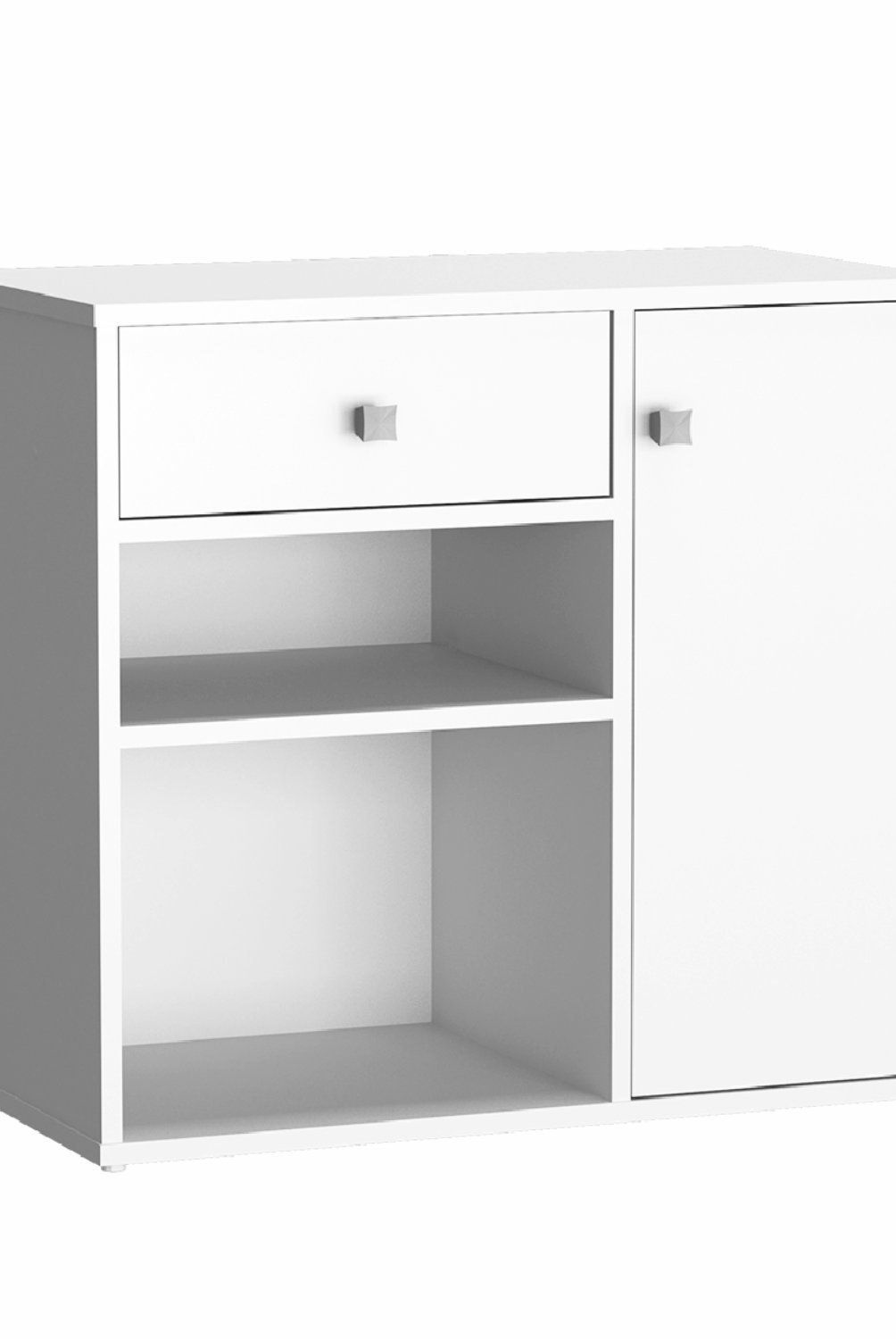 BE DESIGN - Mueble Multiuso Con Puerta Y Cajón Blanco Ravena Emovell Be Design