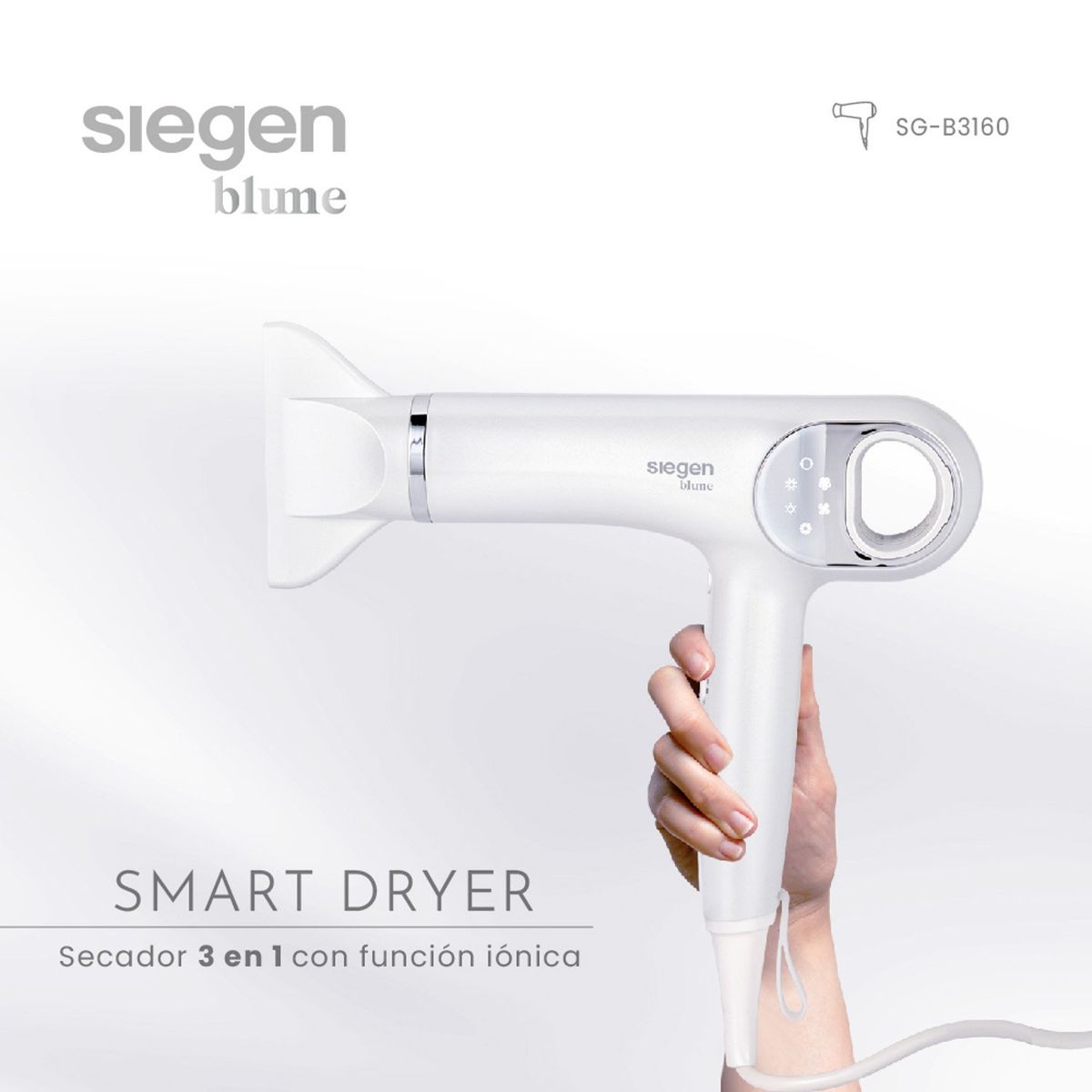 SIEGEN - Secador de Pelo Smart Dryer SG-B3160 Siegen