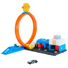 HOT WHEELS - City Pista de Juguete Súper Estación de Policía