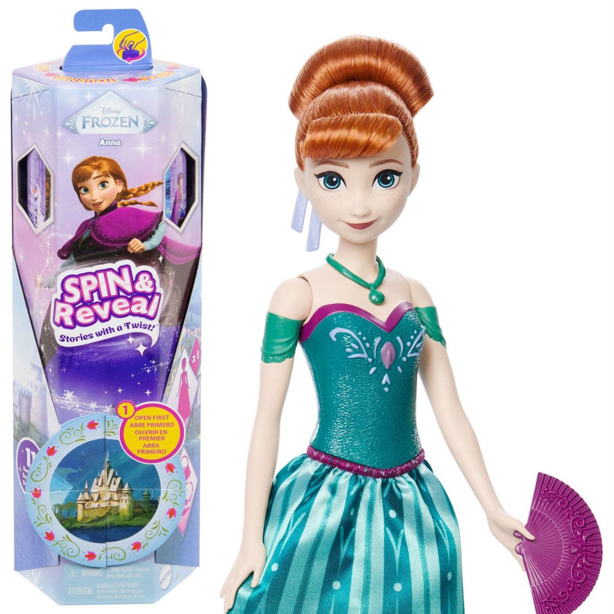 FROZEN - Muñeca Spin and Reveal Anna Frozen