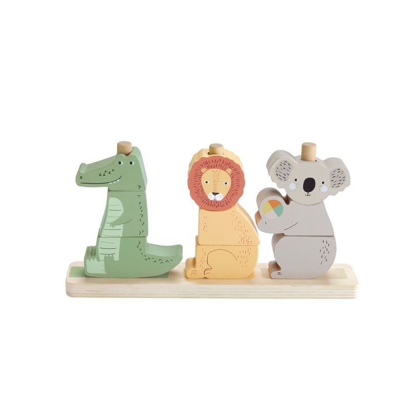 FISHER PRICE - Juguete Animalitos Apilables De Madera Fisher Price