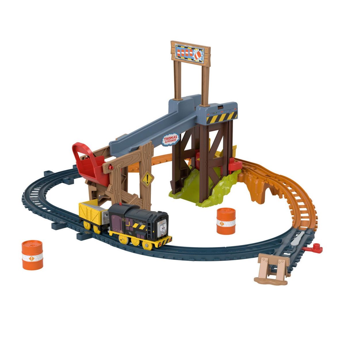 THOMAS & FRIENDS - Pista de Trenes Motorizada de Construcción Diesel