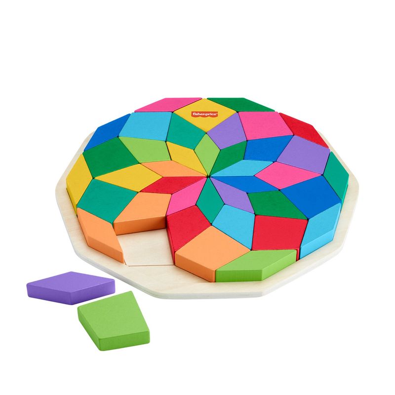 FISHER PRICE - Rompecabezas Geométrico Mandala De Madera Fisher Price