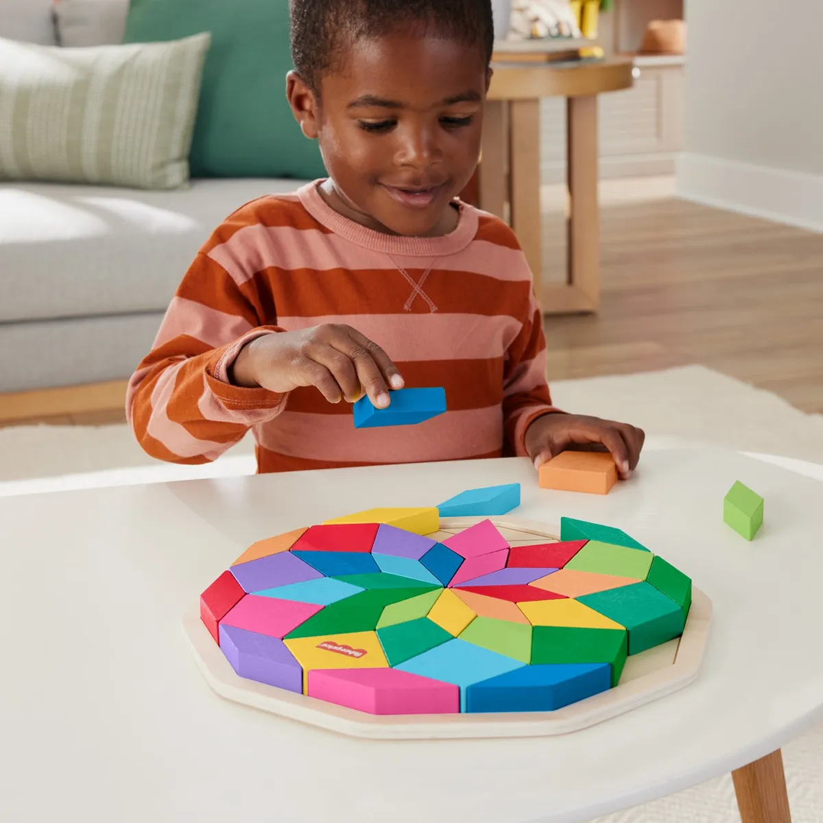 FISHER PRICE - Rompecabezas Geométrico Mandala de Madera Fisher Price