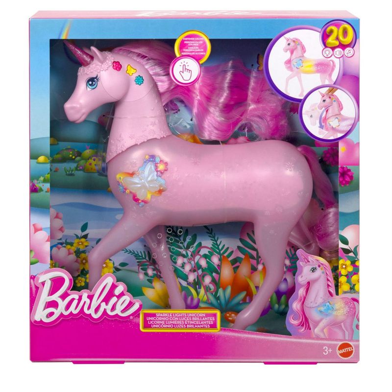 BARBIE - Fantasía Set de Juego Unicornio con Luz y Sonido Barbie