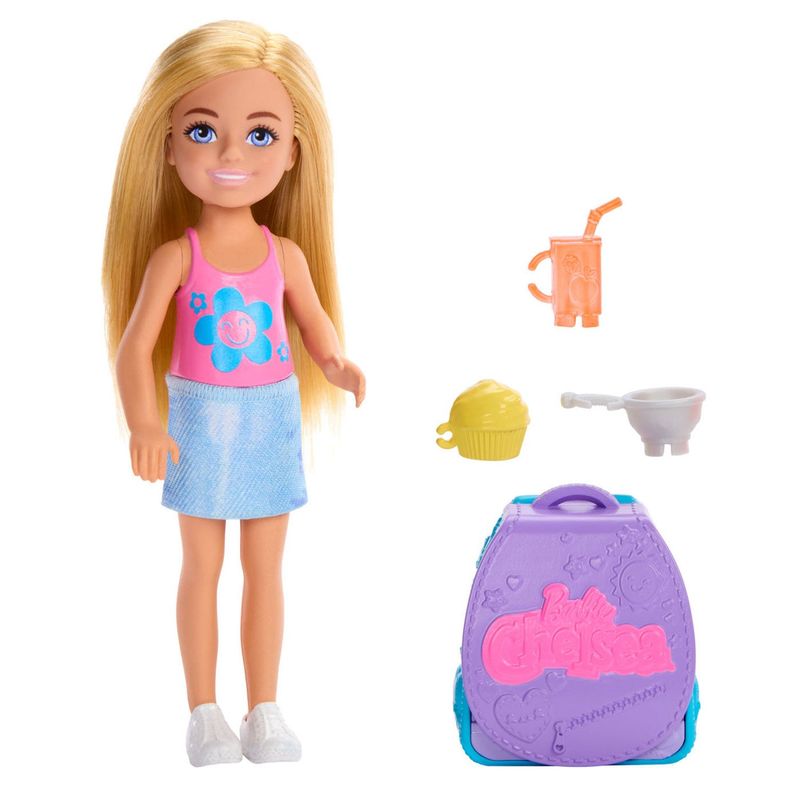 BARBIE - Set de Juego Chelsea Mochila para Hornear Cupcakes Barbie