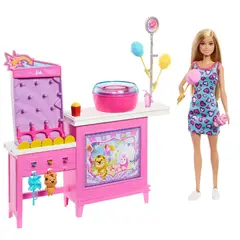 BARBIE - Set Estación Algodón de Azúcar