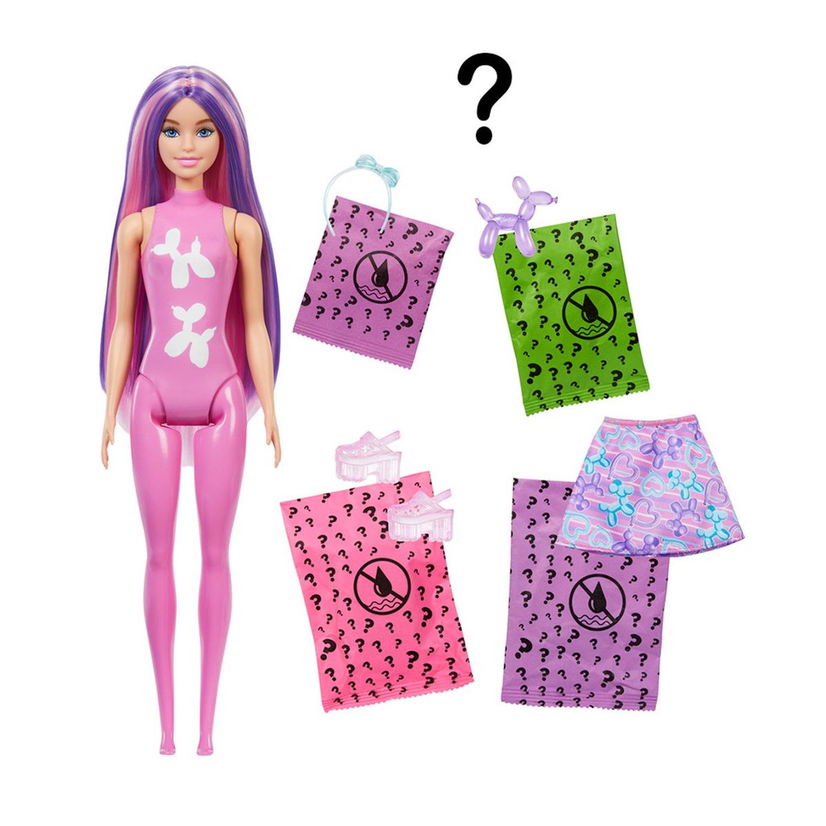 BARBIE - Color Reveal Muñeca Animalitos con Globos Barbie