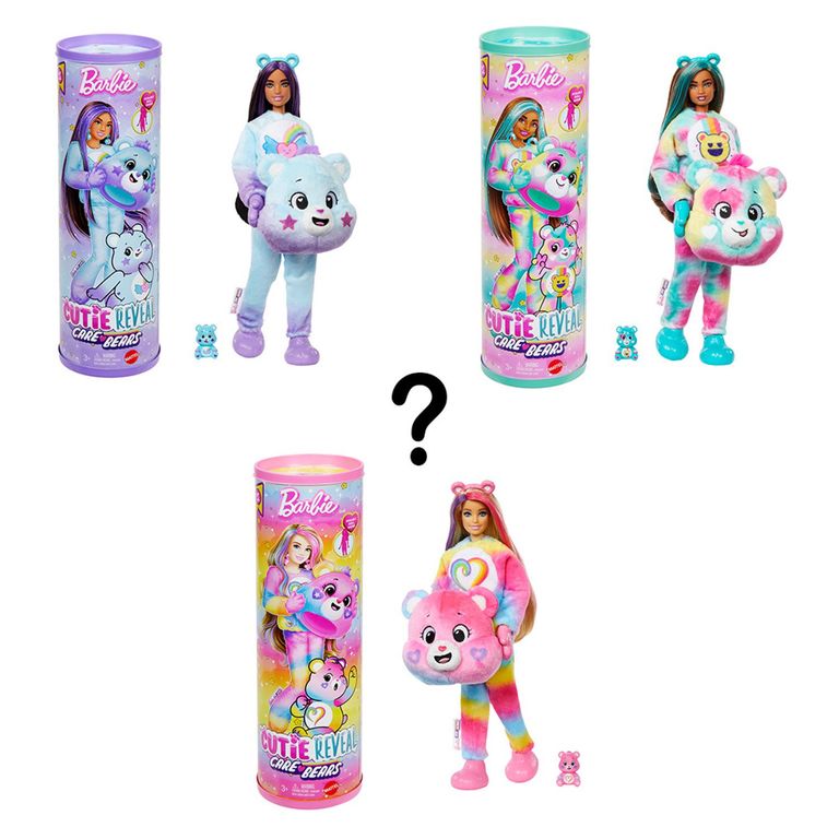 BARBIE Cutie Reveal Muñeca Ositos Cariñositos Coloridos