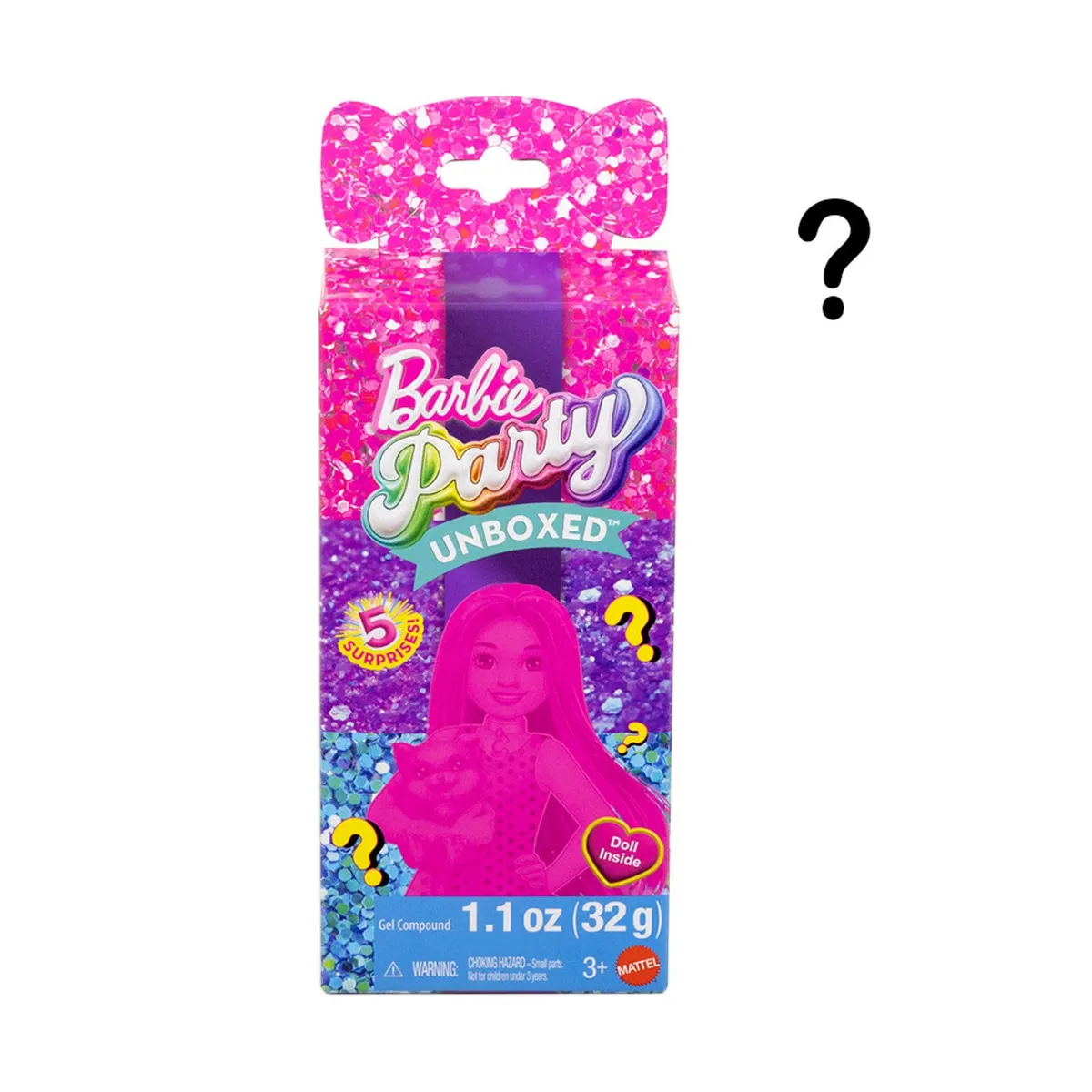 BARBIE - Party Unboxed Muñeca Chelsea Fiesta Glamour Sorpresa Barbie